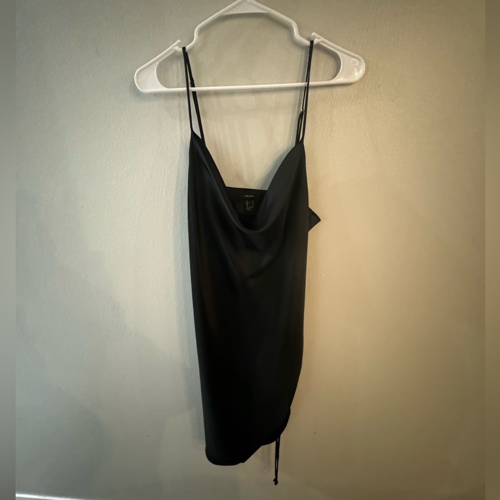 Black silk dress